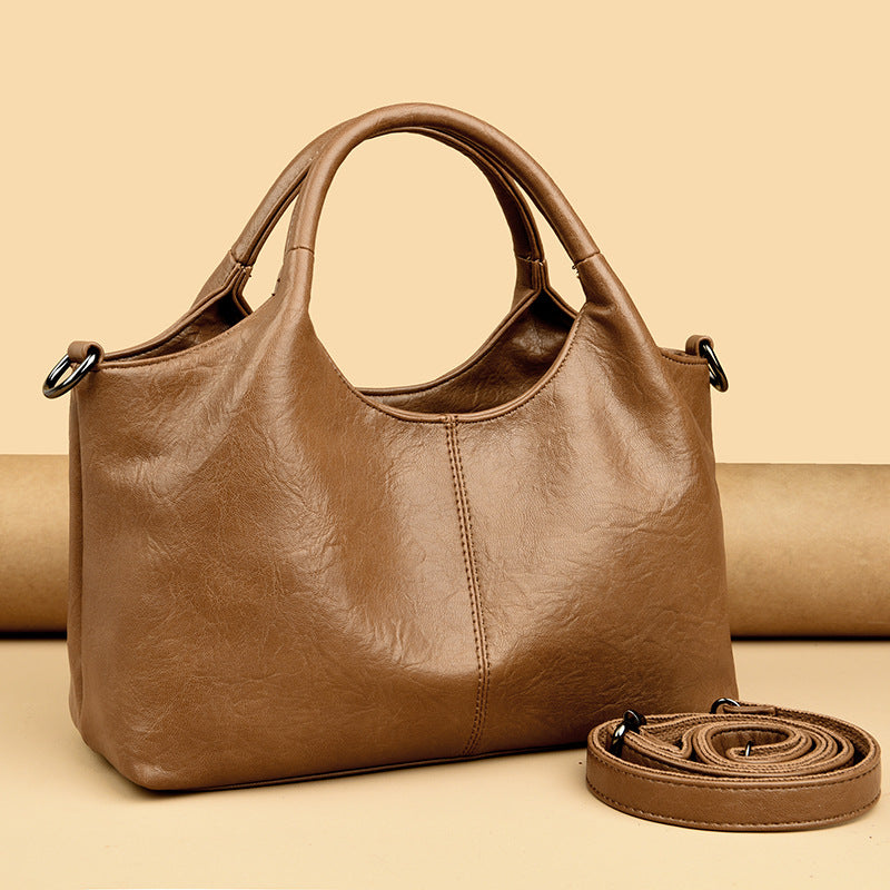 Women's Large Capacity Commuter High-grade Fashion Soft Handbags