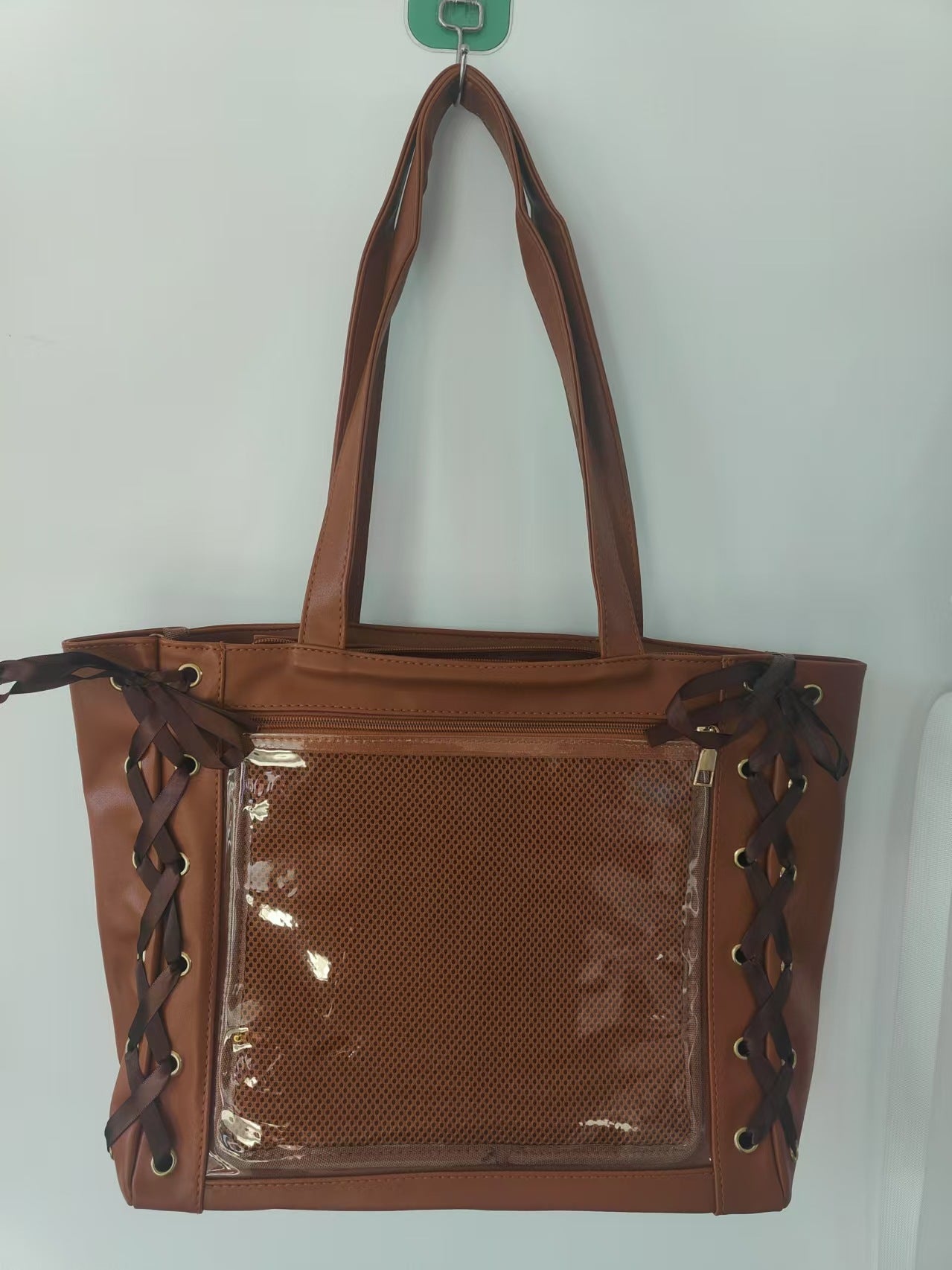 Ribbon Cartoon Large Capacity Bow Transparent Women's Handbag