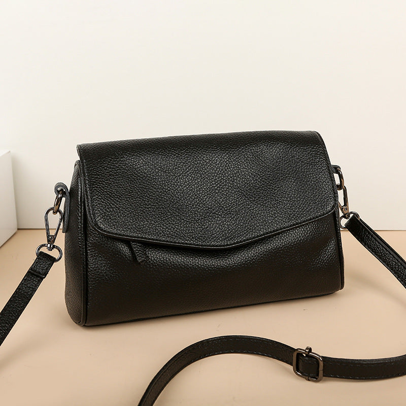 Women's Layer Cowhide Fashion Genuine Leather Mother Large Capacity Small Square Bags