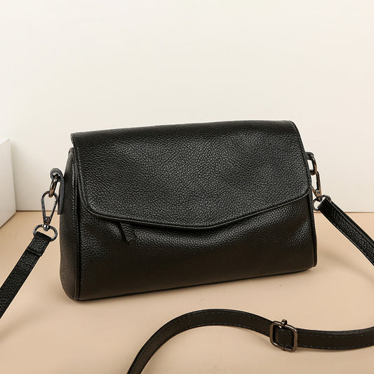 Women's Layer Cowhide Fashion Genuine Leather Mother Large Capacity Small Square Bags