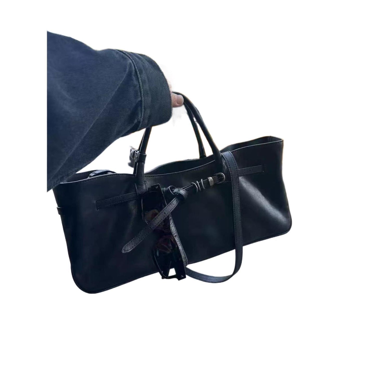 Style Niche Design Baguette Fashion Dark Large Bags