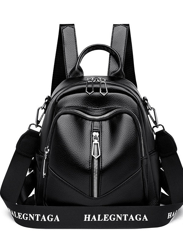 Pretty Women's Genuine Leather Simple Commuter Travel Bags
