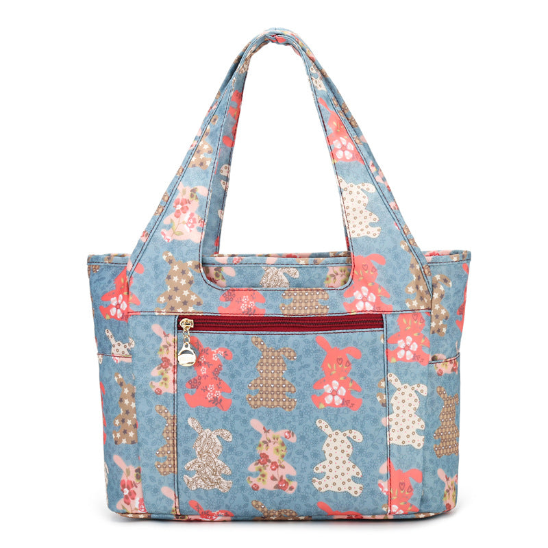 Women's Fashionable Trendy Waterproof Nylon Cloth Shopping Women's Shoulder Bag