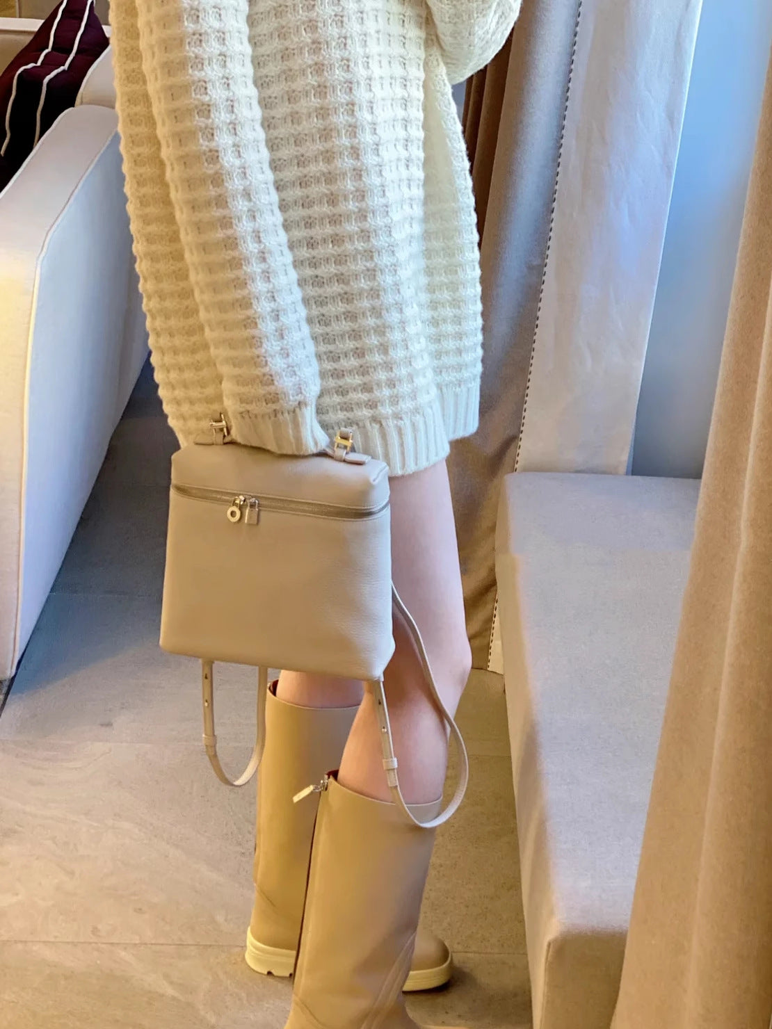 Women's Genuine Leather Niche Affordable Luxury Fashion High Sense Women's Backpack