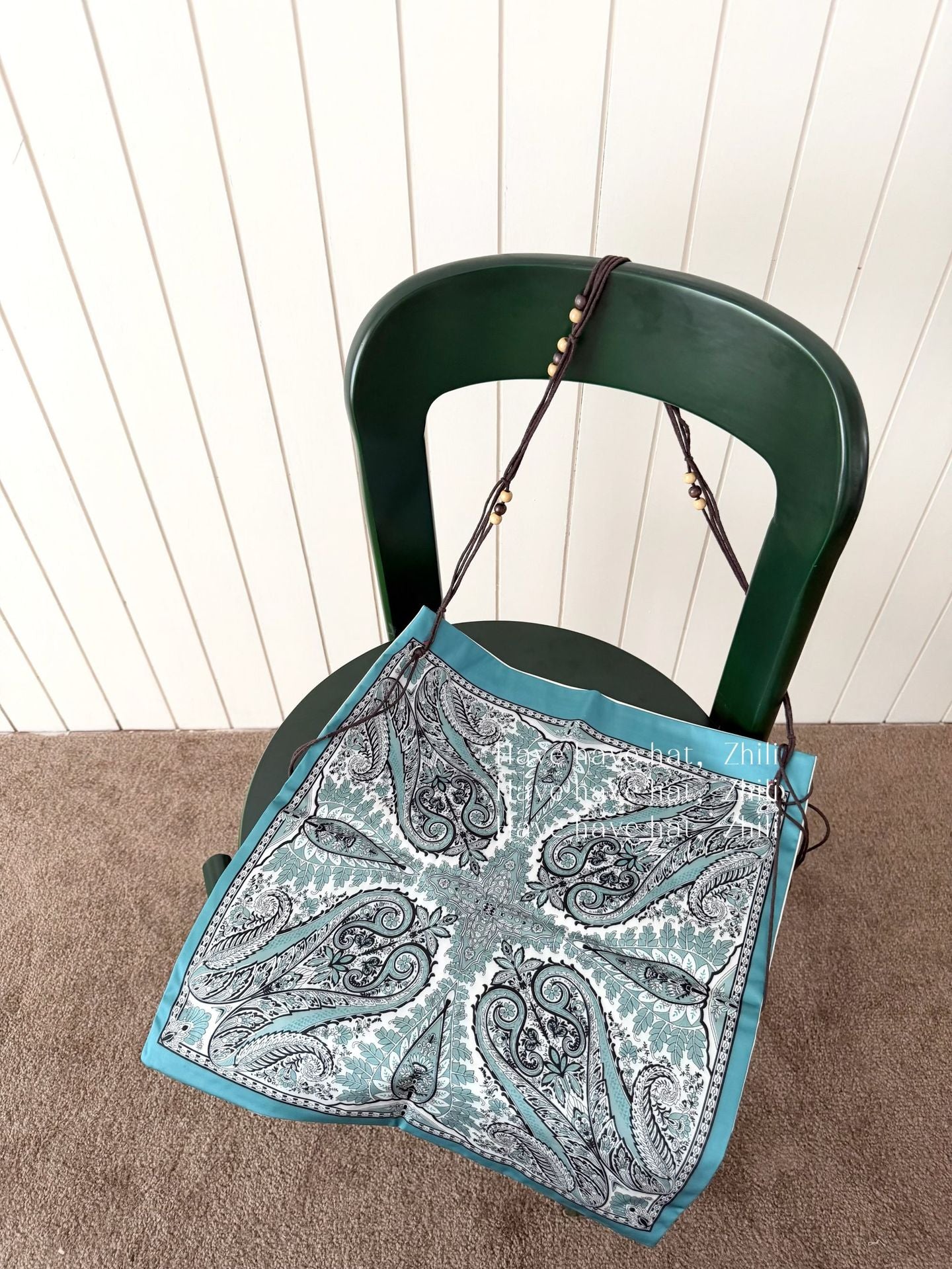 Women's Song Yan Bohemian Beaded Vintage Fashion Print Large Women's Shoulder Bag