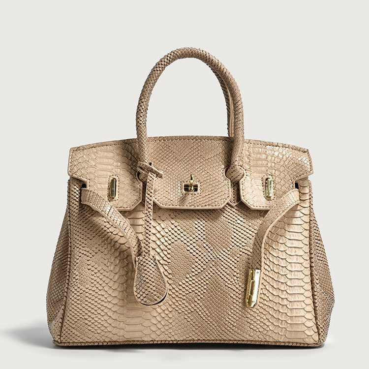 Women's Retro Snakeskin Pattern Kelly Trendy Large Women's Messenger Bag