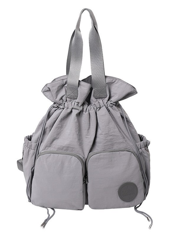Large Capacity Drawstring Commuter Lightweight College Leisure Backpack