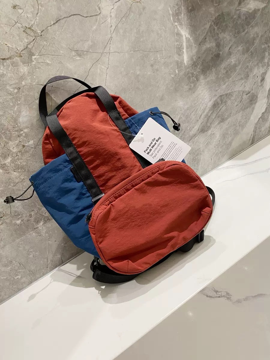 Home Lightweight Waterproof Mother Multifunctional Slanted Leisure Backpack