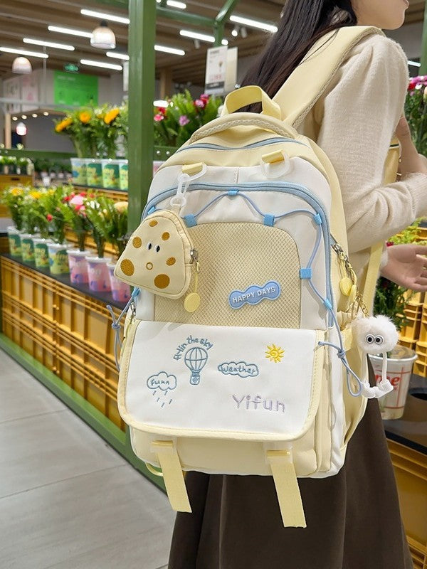 Color Cute Lightweight Large Capacity Versatile Backpacks