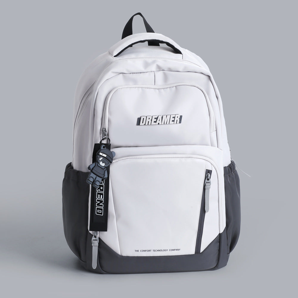 Men's Fashion Trendy Early High College Large Capacity Versatile Leisure Backpack