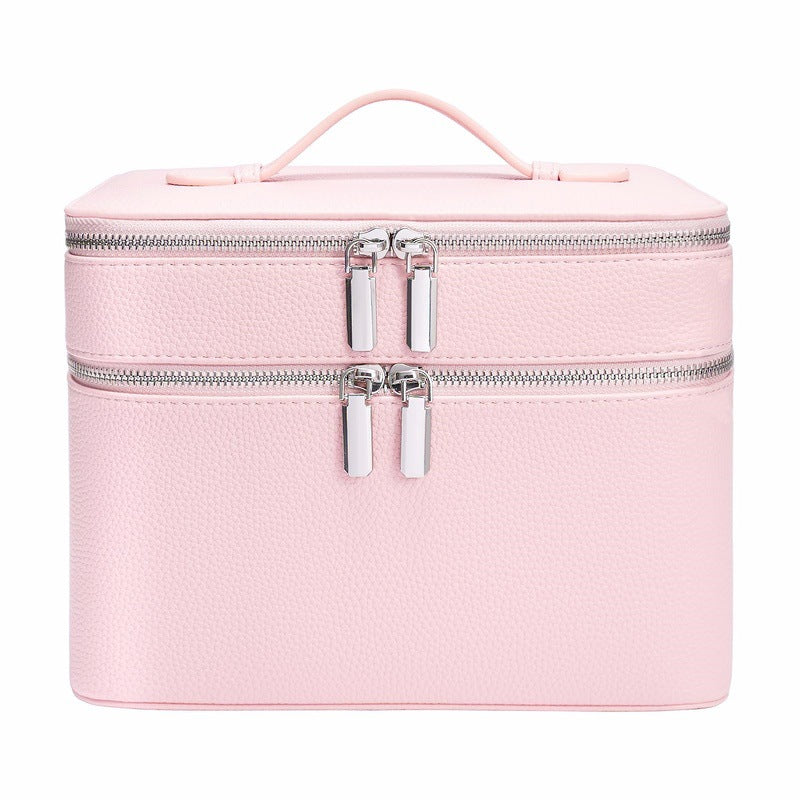 Light Luxury Large Capacity Leather Convenient Cosmetic Cases
