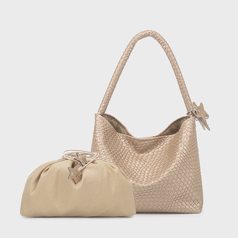 Gun Mother Texture Portable Underarm Vegetable Bags