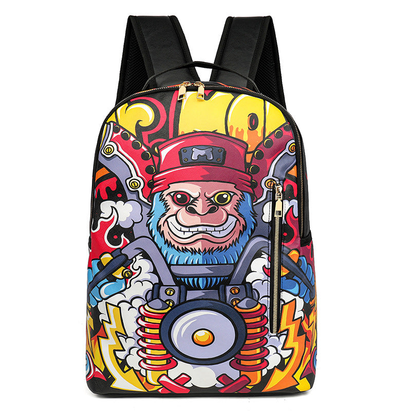 Cartoon Fashion Printing Large Capacity Anime Leisure Backpack
