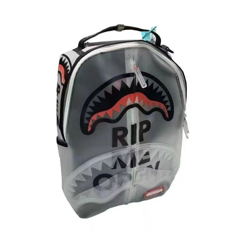 Shark Hot Transparent Large Capacity Fashion Women's Backpack