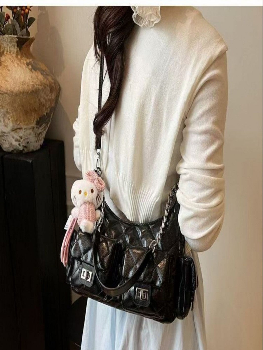 Women's Style Rhombus Spring Fashion Leisure Chain Women's Shoulder Bag