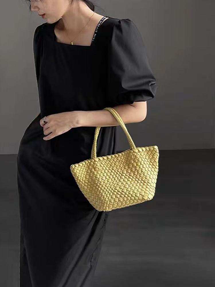 Women's High Sense Niche Hand-woven Vegetable Basket Women's Handbag