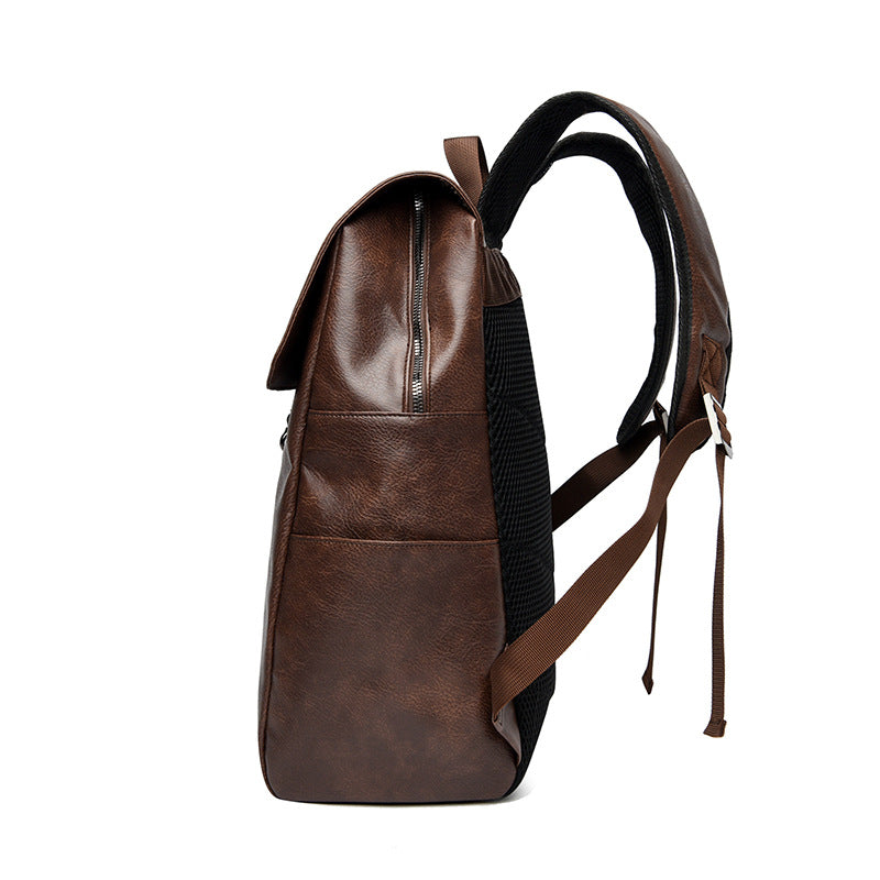 Men's Large Capacity Commute Retro Simple Business Backpack
