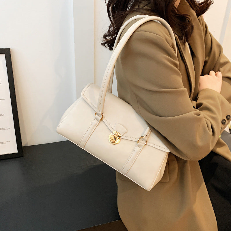 High-grade Red French Retro Underarm Special Women's Shoulder Bag
