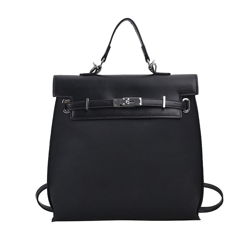 Women's Winter Color Block Matte Retro Commuter Women's Backpack