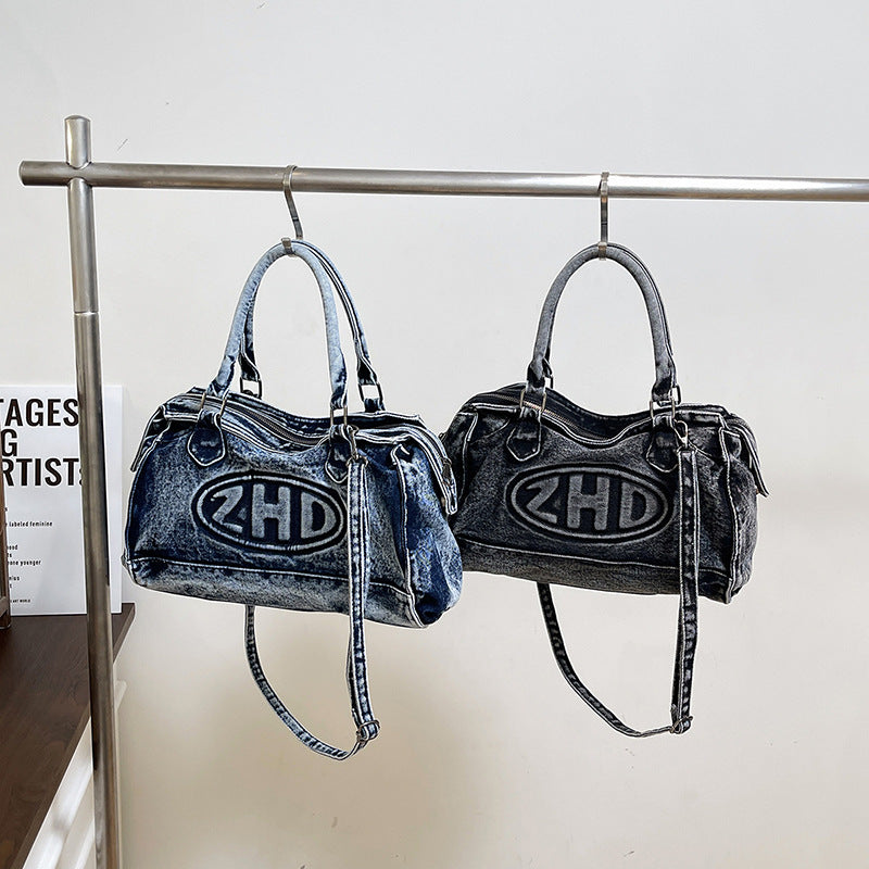 Women's Retro Fashion Denim Canvas Portable Women's Messenger Bag