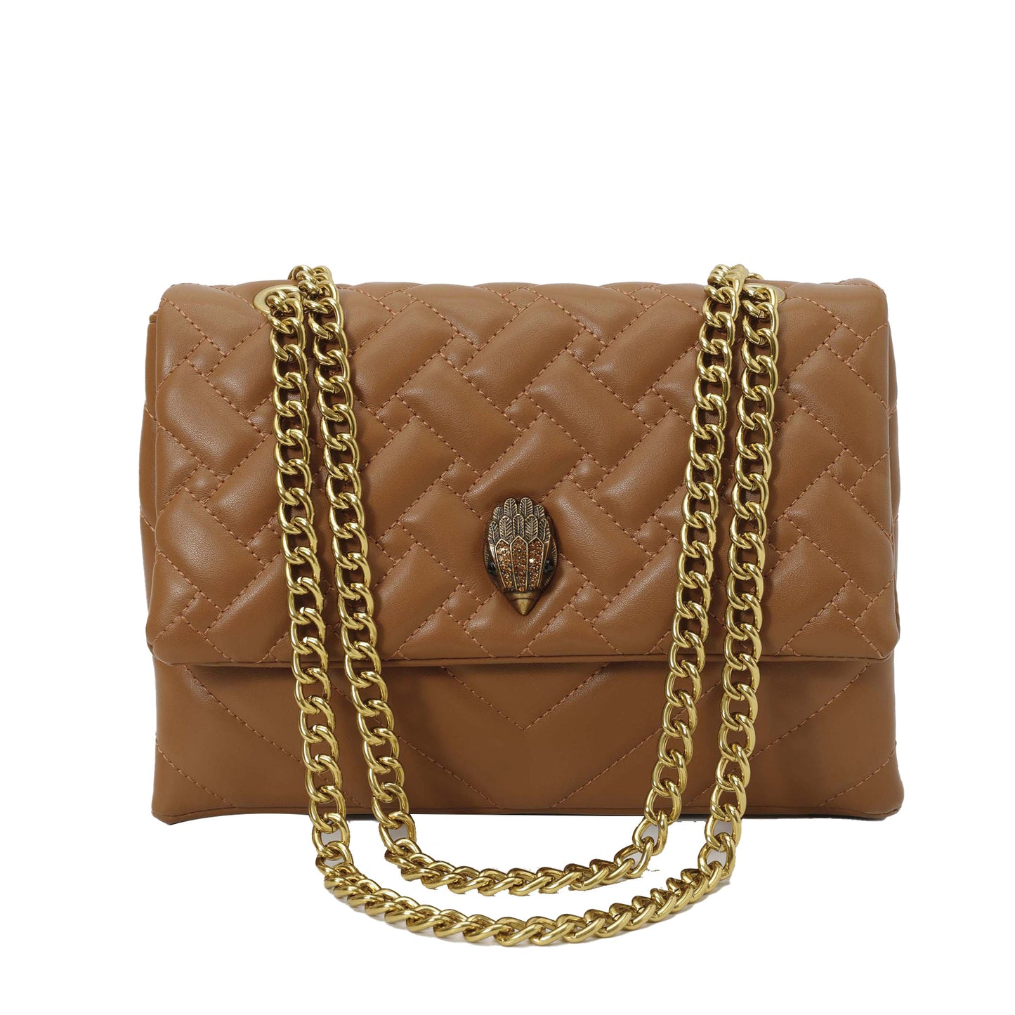 Women's Texture Rhombus Embroidery Thread Single Eagle Women's Messenger Bag