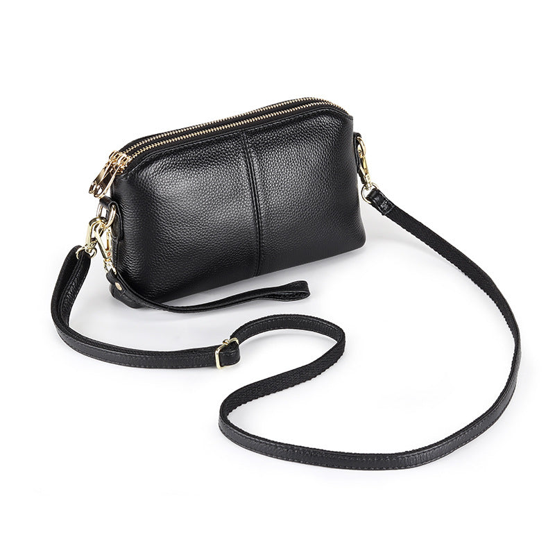 Women's Clutch Fashion Genuine Leather Korean Style Versatile Shoulder Bags