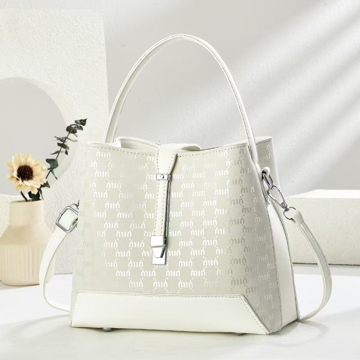 High Sense Niche Retro Large Capacity Female Printing Tote Bag