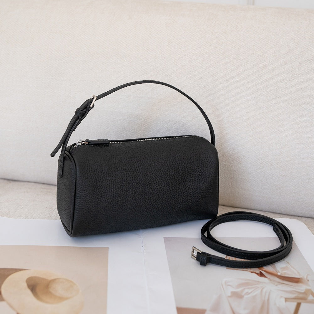Women's Top Layer Cowhide Pen Fashion Leather Women's Handbag