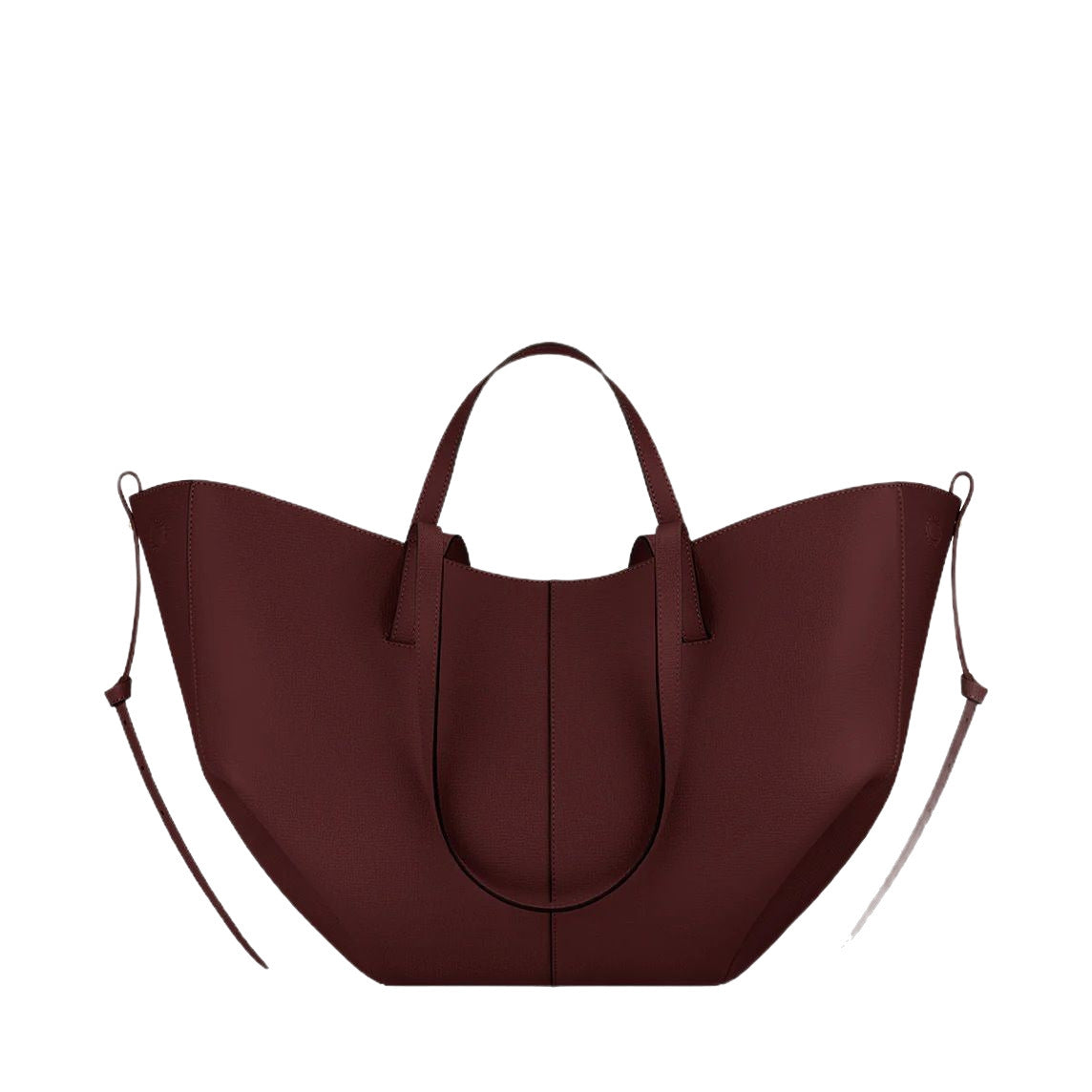Women's French Wings Style Cowhide Large Capacity Totes Pleated Portable Bags