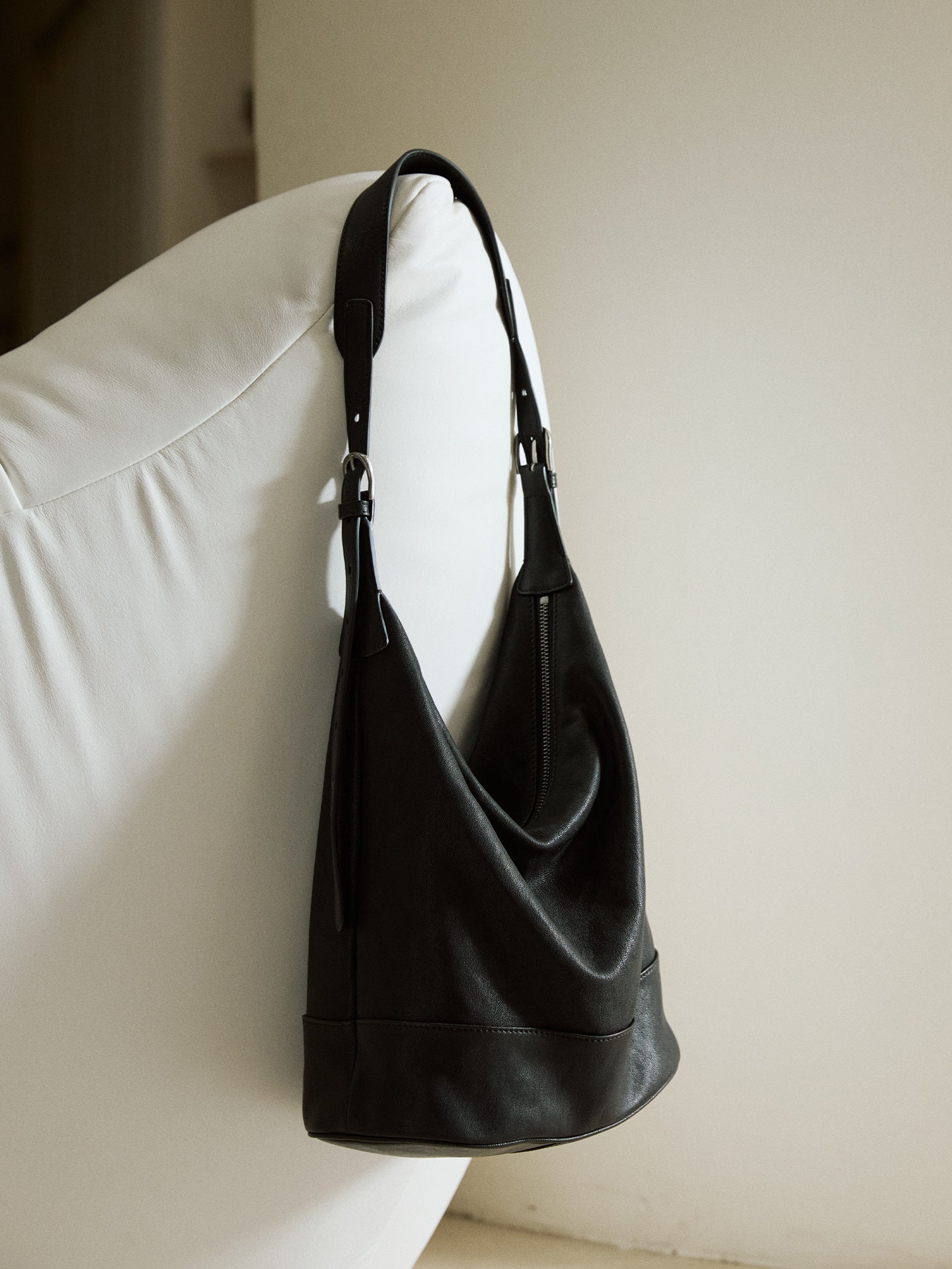 Tatami Vegetable Tanned Sheepskin Binaural Female Large Capacity Women's Shoulder Bag