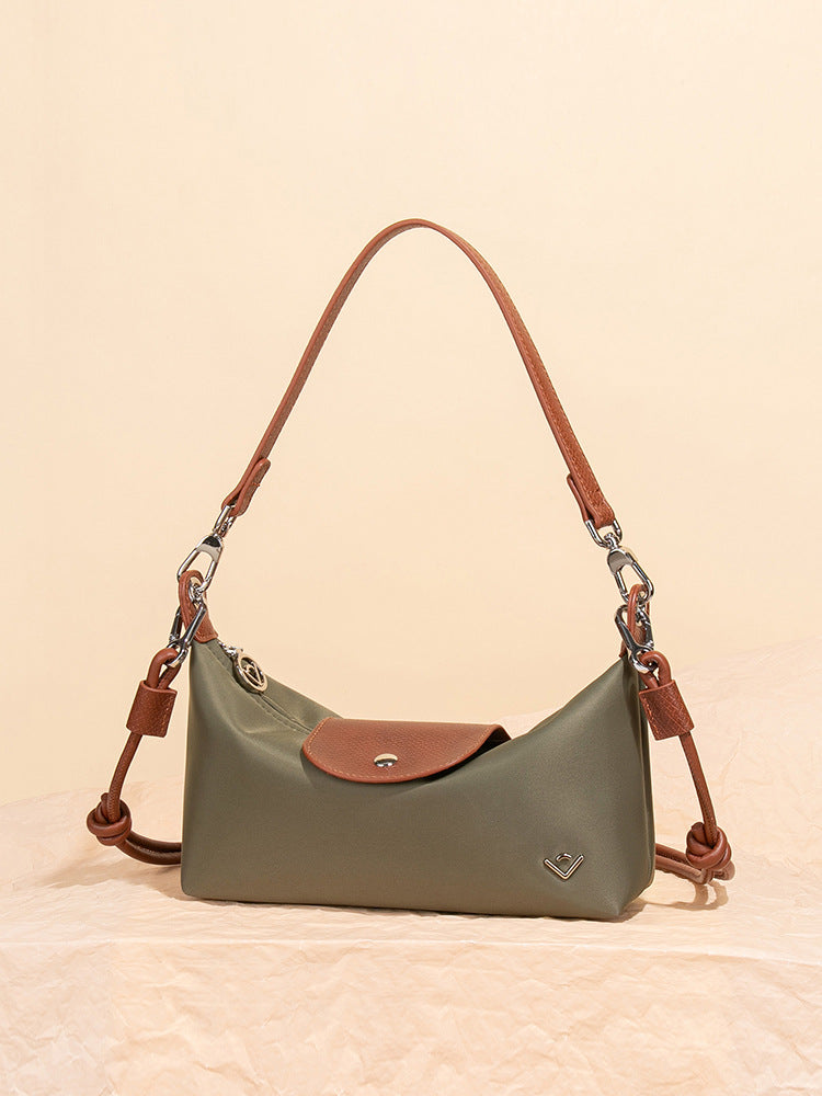 Women's Nylon Oxford Cloth Dumpling Making Fashion Simple Baguette Underarm Women's Shoulder Bag
