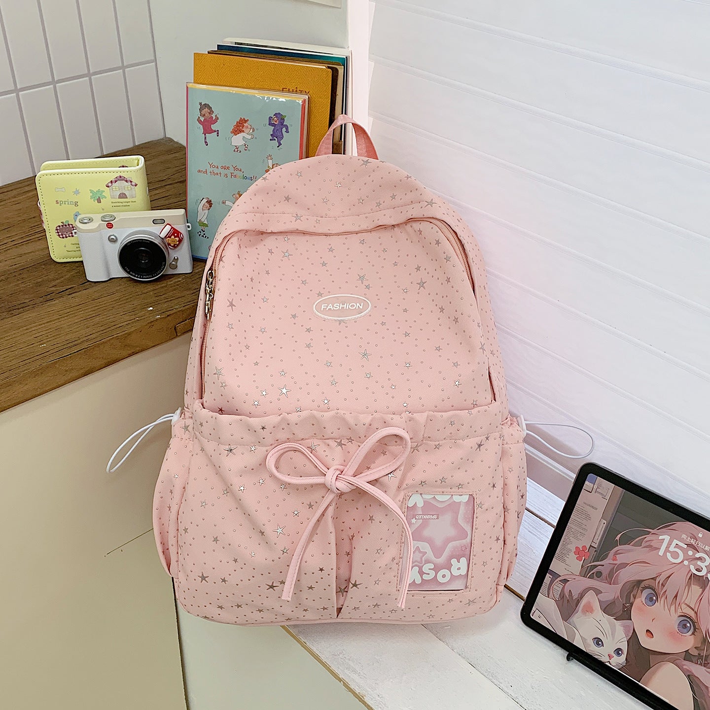 Artistic Polka Dot Junior Senior High Good-looking Leisure Backpack