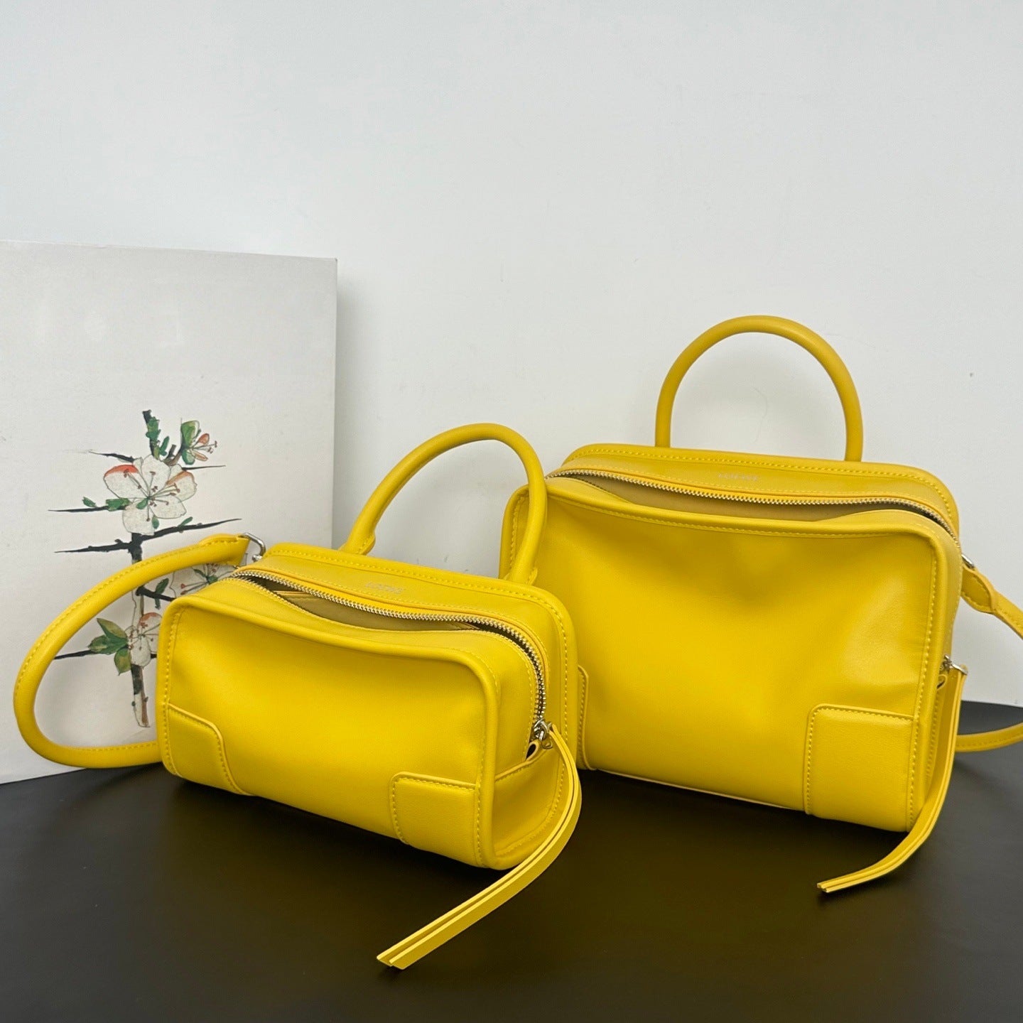 Women's Bowling Retro Frosted Leather Large Capacity Tote Bag