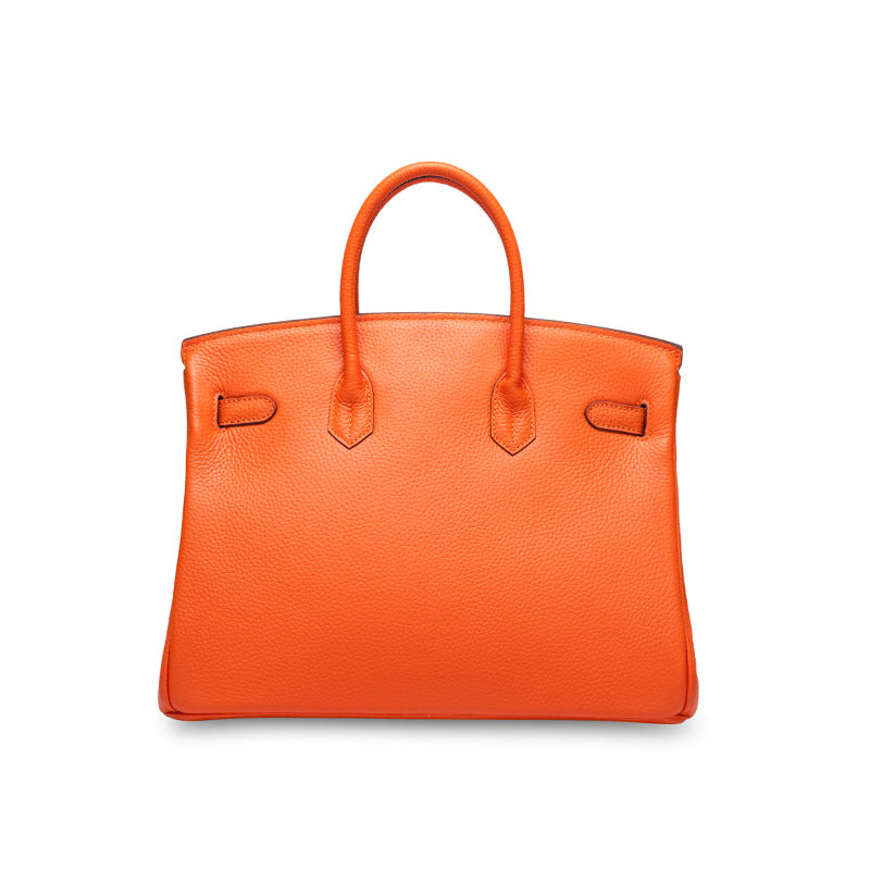 Women's First Layer Cowhide Texture Fashionable Korean Style Genuine Bags