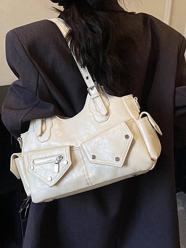 Women's Locomotive Style Trendy Cool Portable Large Bags