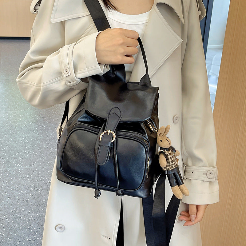 Women's Vintage Trendy Fashion Preppy Style Versatile Large Women's Backpack