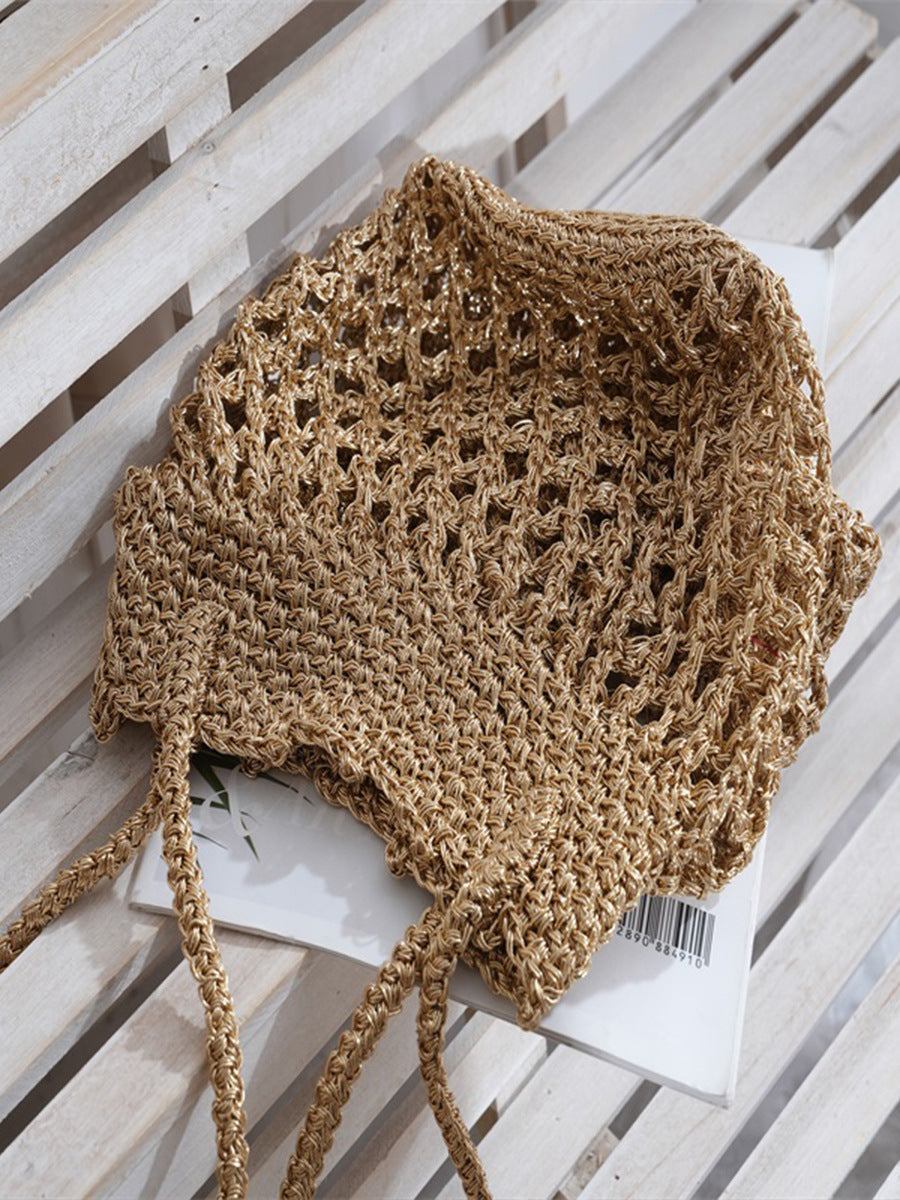 Hand-woven Korean Style Fashion Hollow Design Woven Bags