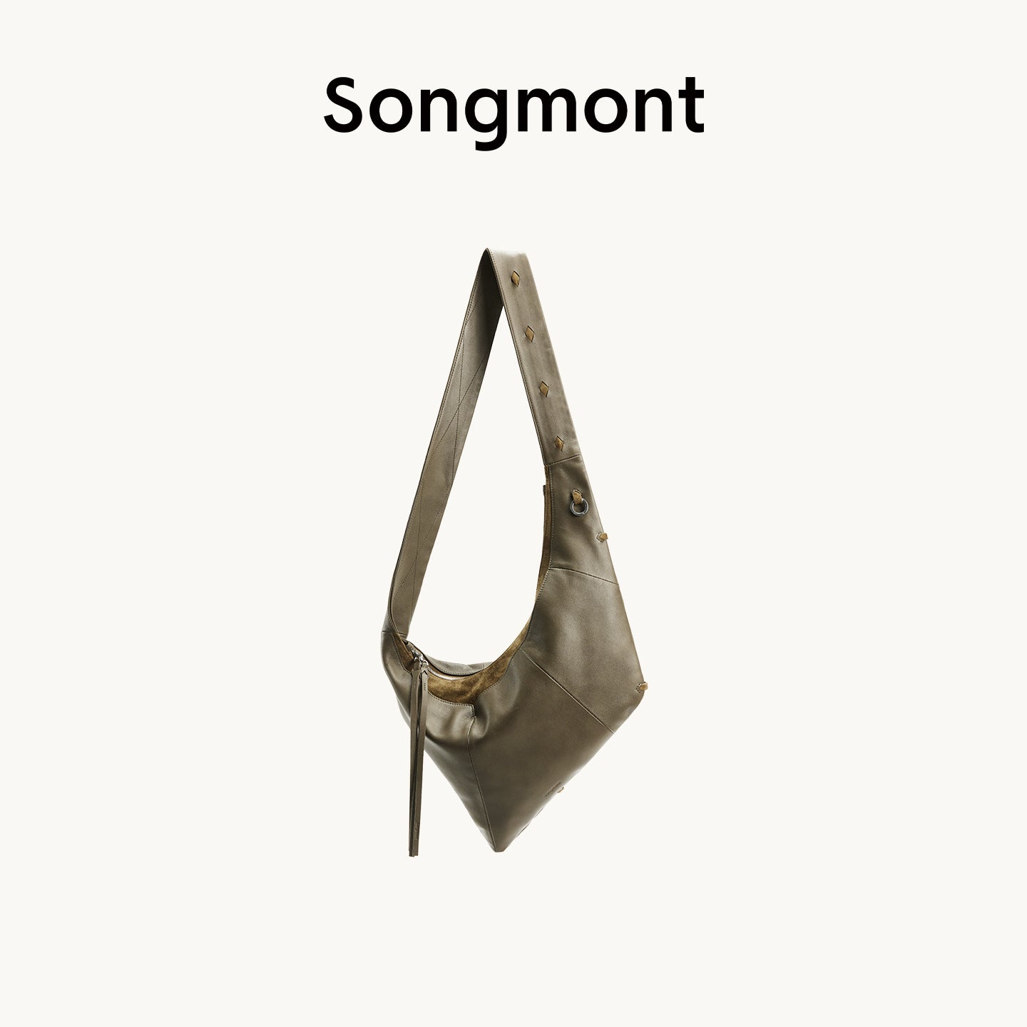 With Loose Broken Shell Series Seed Underarm Bag