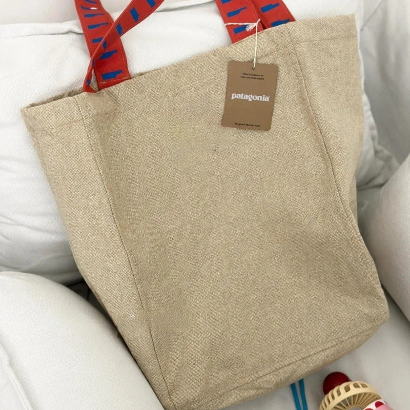 Retro Denim Large Capacity Canvas Class Embroidered Women's Shoulder Bag