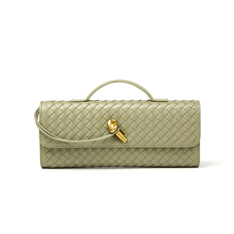 Woven Baguette Niche Advanced Horizontal Hand Holding Women's Shoulder Bag