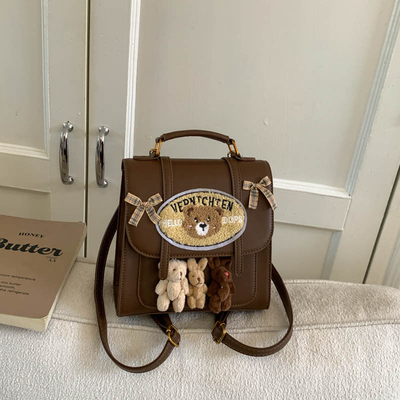New Homemade Creative Cartoon Bear Doll Backpacks