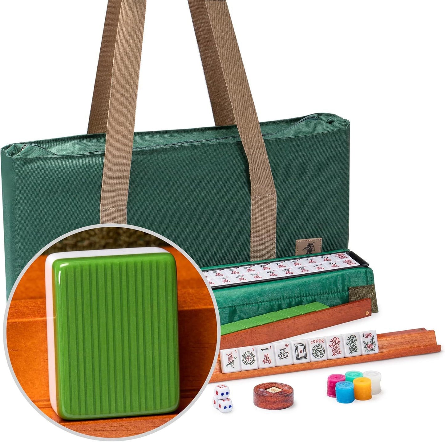Portable Cashew Mahjong Three-piece Storage Toiletry Makeup Bag