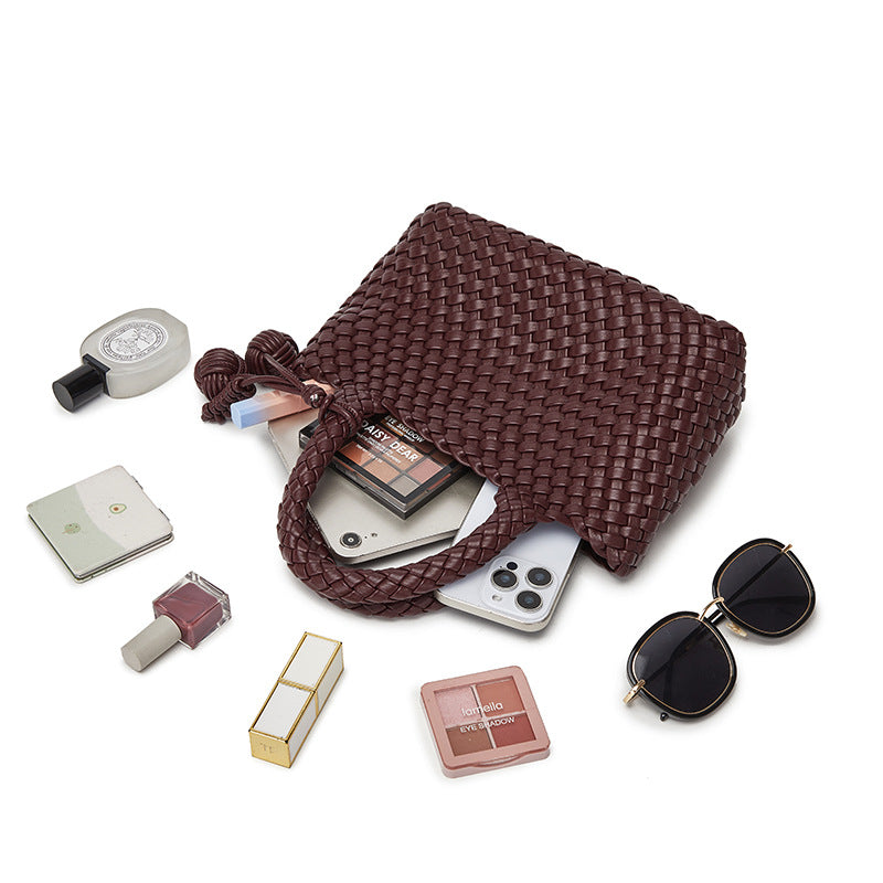 Women's Texture Hand-woven Fashion Personalized Hanging Food Women's Handbag