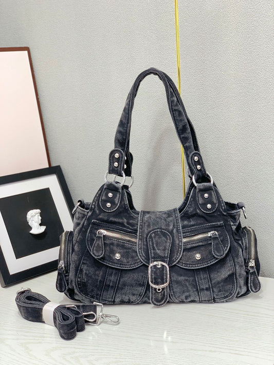 Fashion Retro Denim Large Capacity Washing Water Bags