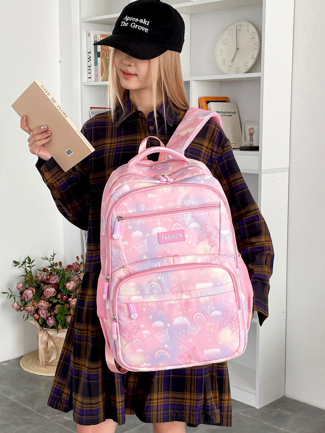 Fashion Cartoon Versatile Trendy Large Capacity Nylon Leisure Backpack