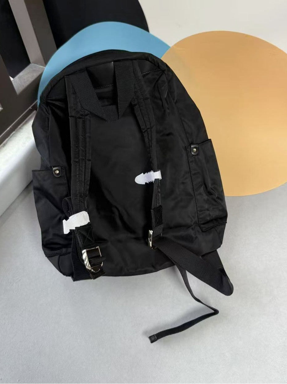 Women's & Men's Capacity Waterproof Commuter Nylon Cloth With Leather Backpacks