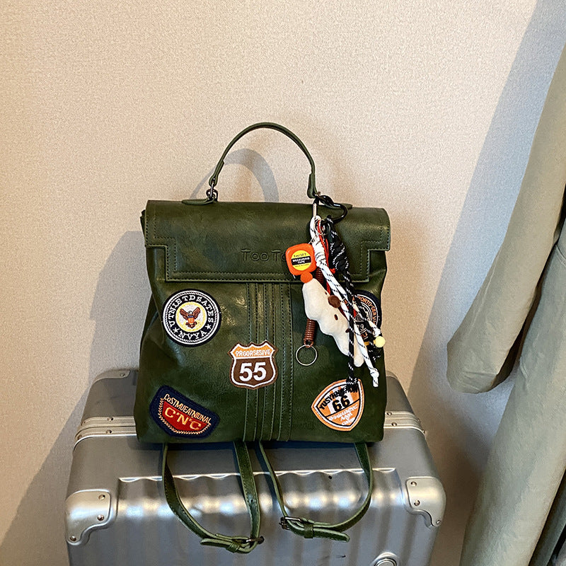 Women's Commuter Retro Large Capacity College Style Women's Messenger Bag