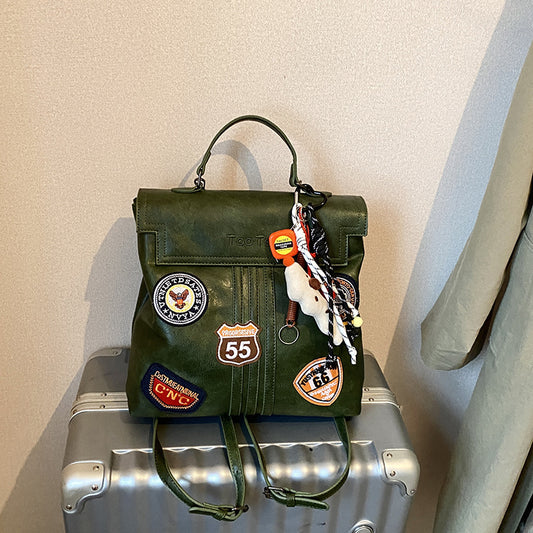 Women's Commuter Retro Large Capacity College Style Women's Messenger Bag