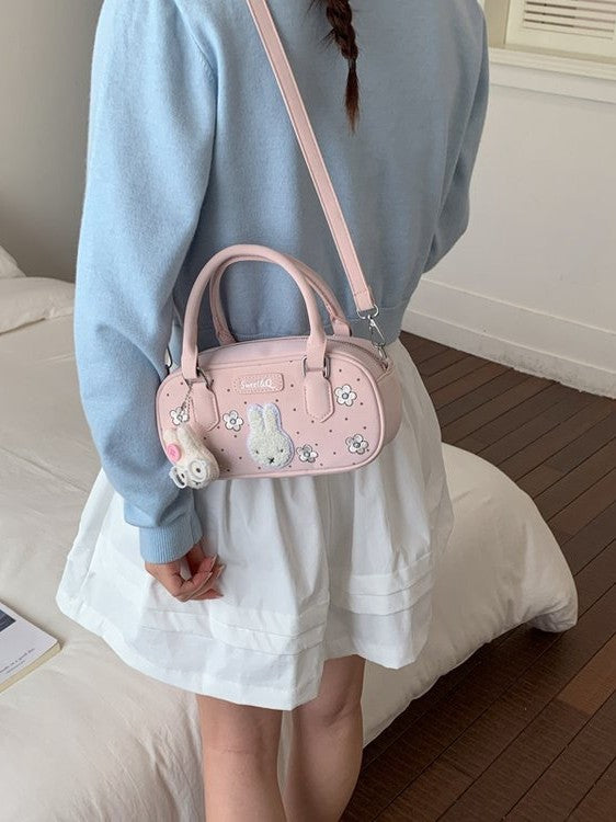 Women's Cartoon Mickey Rabbit Cute Polka Dot Flower Bags