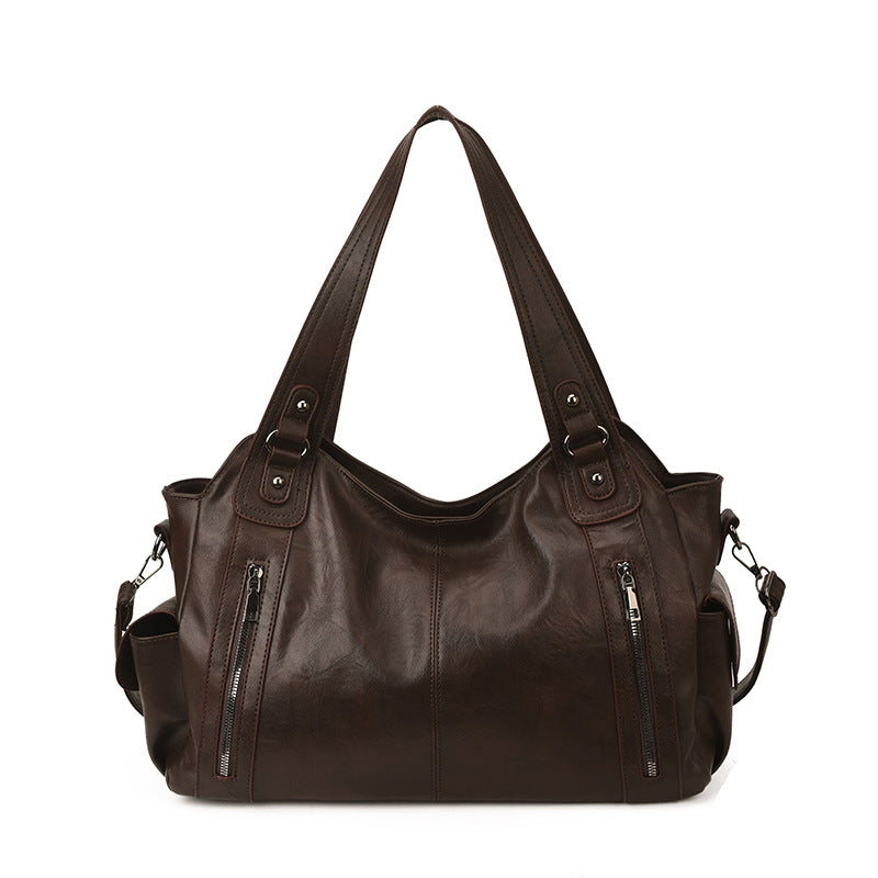 Women's Retro Large Capacity Portable Motorcycle Tote Bags